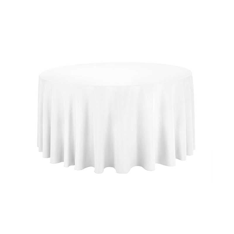 LOCATION Nappe ronde unie blanche 280 cm