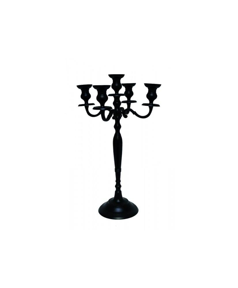 LOCATION Chandelier NOIR 80 cm AVEC BOUGIES