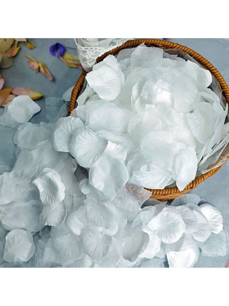 VENTE Pétales de fleurs BLANCHE 244 pcs